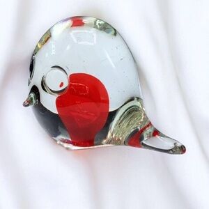 🌺Vintage Blown Glass Paperweight